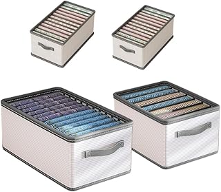 4 pièces organisateur de vêtements de garde-robe, organisateur de tiroir de sous-vêtements pliable