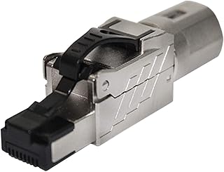 Connecteur rj45 blindé cat 7a et cat8 prise de terminaison sur le terrain