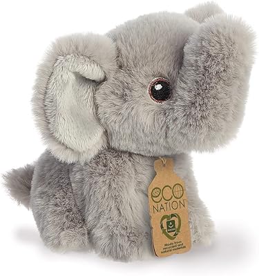 Aurora 35067 bébé éléphant eco nation 5 pouces peluche gris