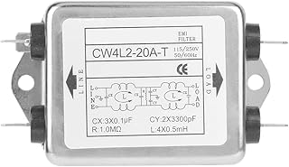 Borne de filtre emi 125 115v/250v 20a monophasé, borne de filtre emi 50/60hz