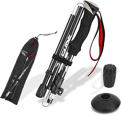 Lapemos trekking pole, poteau pliant léger en aluminium réglable en hauteur pour hommes