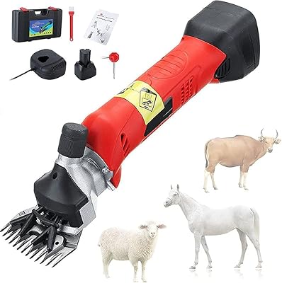 Rasoir électrique sans fil robuste pour moutons avec batterie au lithium rechargeable intégrée