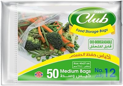 Sacs de conservation des aliments biodégradables sanita club #12 taille 40 * 27