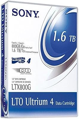 Cartouche de bande de données sony lto ultrium 4 800-1600 go 609 m