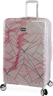 Sac de voyage alana pour femme 21 pouces avec côtés rigides, marbre rose