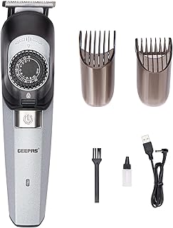 Tondeuse à cheveux rechargeable geepas batterie ion gtr56042 lame en acier