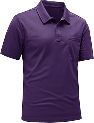 Polo pour homme t-shirt de golf à manches courtes et col sec