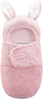 Couvertures d'emmaillotage en velours pour nouveau-né, jolie couverture d'emmaillotage à capuche pour bébé