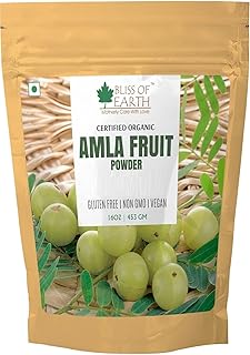 Poudre d'amla biologique bliss of earth 453gm pour la croissance des aliments
