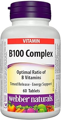 Complexe de vitamine b100 webber naturals 60