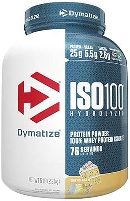 Isolat de protéine de lactosérum hydrolysé iso 100 de dymatize nutrition, galets