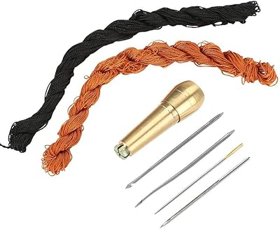 Fil à coudre avec poignée en cuivre, ensemble d'aiguilles à crochet de réparation