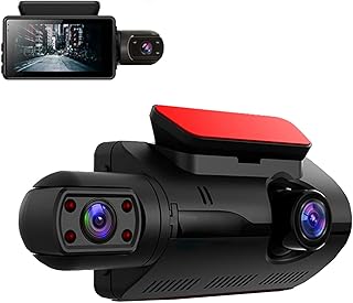 Caméra de tableau de bord double hd pour voiture, caméra de tableau