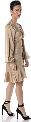 Mini robe en satin nakd overlap design-1660-000133-beige-p