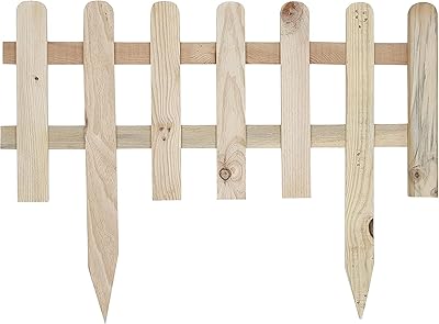 Piquets en bois pour clôture de jardin egardenkart®