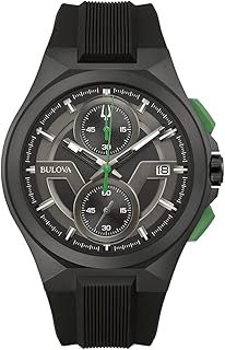 Boîtier en acier inoxydable plaqué ionique noir maquina sport pour homme, montre à quartz chronographe à 6 aiguilles avec bracelet en silicone noir mat, cristal saphir. Commandez en toute confiance sur Diaytar, votre marketplace de confiance