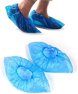 100 pièces de couvre-chaussures et couvre-chaussures jetables imperméables et durables pour la protection