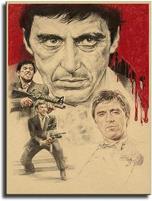 Affiche murale sur toile du film le parrain michael corleone affiche scarface