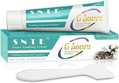 Crème anesthésiante avant tatouage crème sans douleur pendant 6 à 8