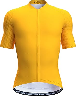 Chemises de cyclisme à manches courtes et fermeture éclair pour hommes avec poches