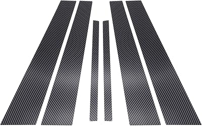 6 autocollants de pilier de fenêtre de voiture tawt extérieurs anti-rayures adaptés aux