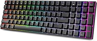Clavier mécanique rk royal college rk100 2,4g sans fil/bluetooth/filaire, 100 touches et 3