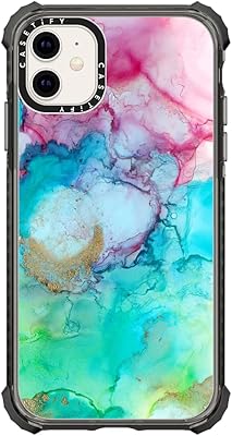 Coque casity ultra impact pour iphone 11 - design sirène - noir transparent