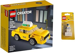 Lego creator yellow taxi (40468) + ensemble miniature magnétique exclusif de new york