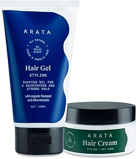 Kit de coiffure arata natural curl defining avec gel capillaire et crème