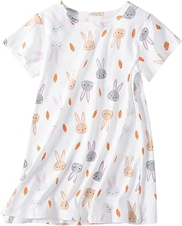 Chemises de nuit en coton pour filles, chemises de nuit princesse à manches courtes, chemise de nuit confortable, vêtements de nuit. L'alternative e-commerce intelligente au Sénégal : Diaytar