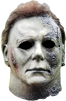 Masque de michael myers démodé masque facial effrayant pour halloween complet