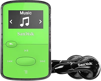 Lecteur mp3 sandisk clip jam 8 go - vert