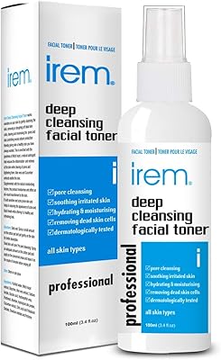 Tonique facial nettoyant en profondeur irem pour tous les types de peau - minimise les pores, apaisant et hydratant. contient de l'hamamélis, de l'aloe vera, du panthénol, de l'allantoïne, du glycolique et plus encore, 100 ml. Shopping en ligne au Sénégal ? Pensez Diaytar !