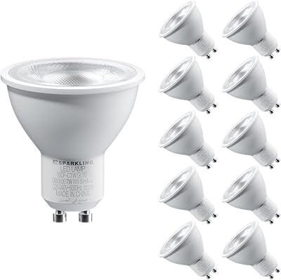 Ampoules led gu10 à intensité variable équivalent halogène 7w 50w blanc