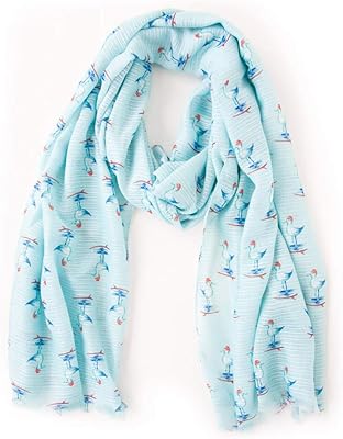 Écharpe mouette anemoss, tissu en soie, style ethnique, design spécial artiste, 90x170cm/35x66,9cm, accessoire