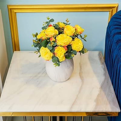 Arrangement de fleurs artificielles yatai avec tige 7 vraies tige pour la saint-valentin