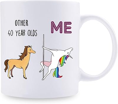 Shefine cadeaux d'anniversaire 40e pour femmes 1983 pour femmes tasse à