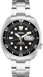 Montre prospex srpe03 pour homme en acier inoxydable, argent, 45 mm, noir, sport