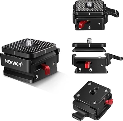 Newear plaque à dégagement rapide, adaptateur de montage pour appareil photo avec filetage