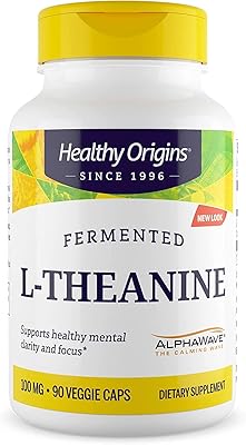 Healthy origins - théanine 100 mg. 90 capsules végétales (s)