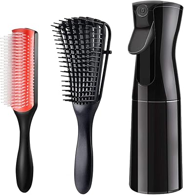 Ensemble de 3 brosses à cheveux brosse démêlante en poils de nylon coiffante