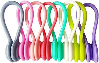 Uobami 8 pièces organisateur de câble magnétique, clips de câble d'écouteur et outil