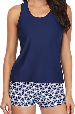 Maillot de bain tankini 3 pièces pour femmes, pour adolescentes, maillot de bain