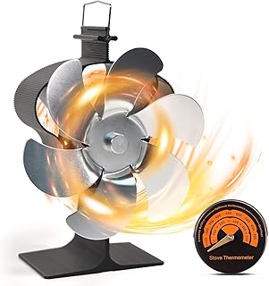 Ventilateur de poêle à bois holdor à 6 pales, ventilateur non électrique