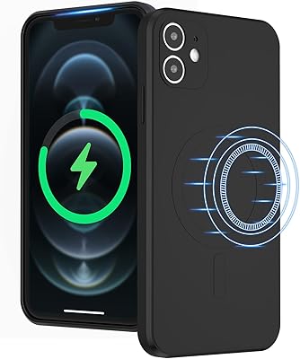 Yuebuy coque mobile en silicone liquide pour chargement sans fil pour iphone 11