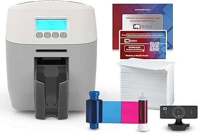 Imprimante d'identification double face magic card budno 600, fournitures complètes pour le logiciel