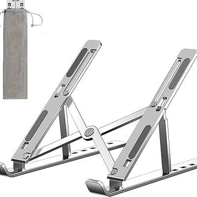 Support réglable pour ordinateur portable, support pliable pour ordinateur portable, support de refroidissement