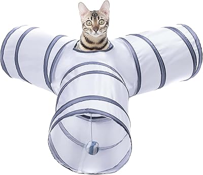 Jouet tunnel pour chat rubik, extensible, pliable et durable, extensible dans 3 directions