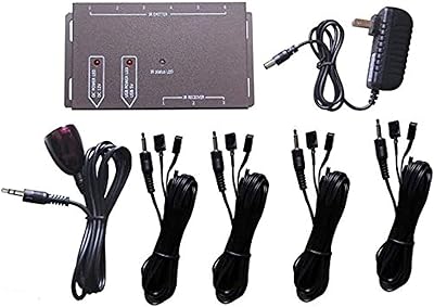 Rallonge de télécommande 8 émetteurs 1 récepteur infrarouge kit système caché eu