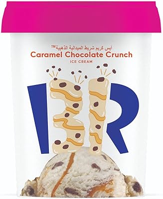 Crème glacée croquante au chocolat et caramel baskin robbins, 1 litre